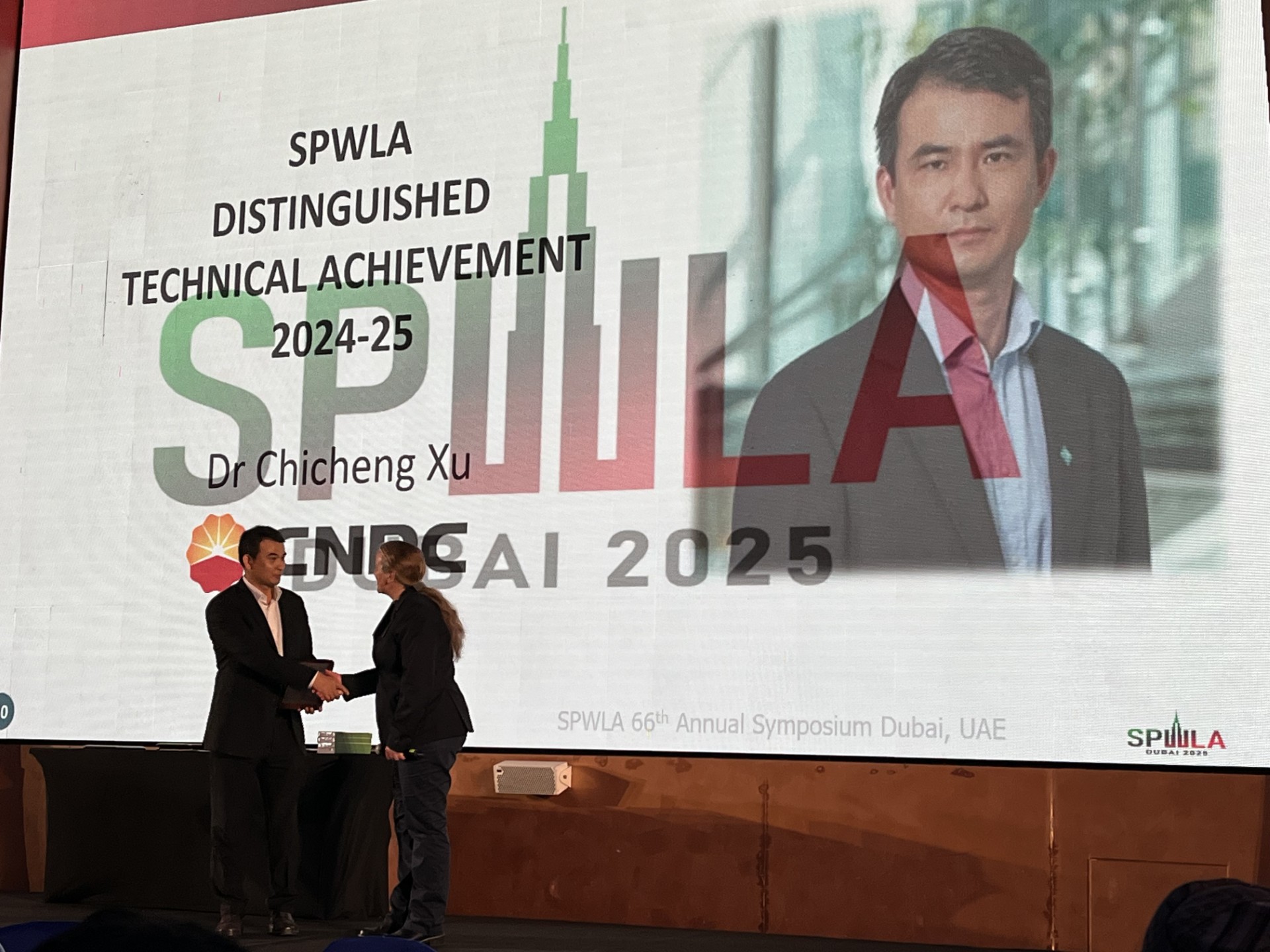 Dr. Chicheng Xu of CNPC USA Receives SPWLA 2025 Distinguished Technical Achievement Award